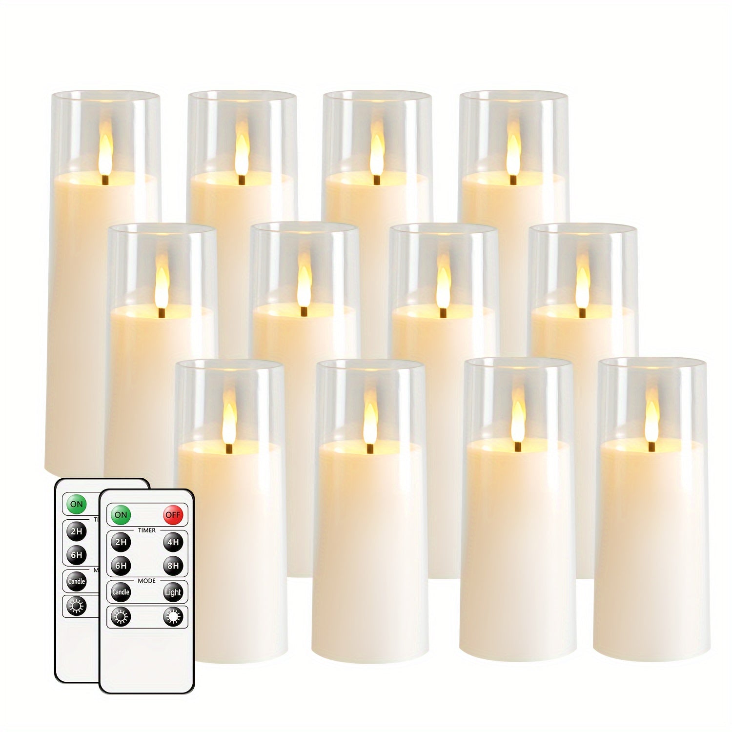 GlowCandle – Set of 5 LED Candles with Remote Control