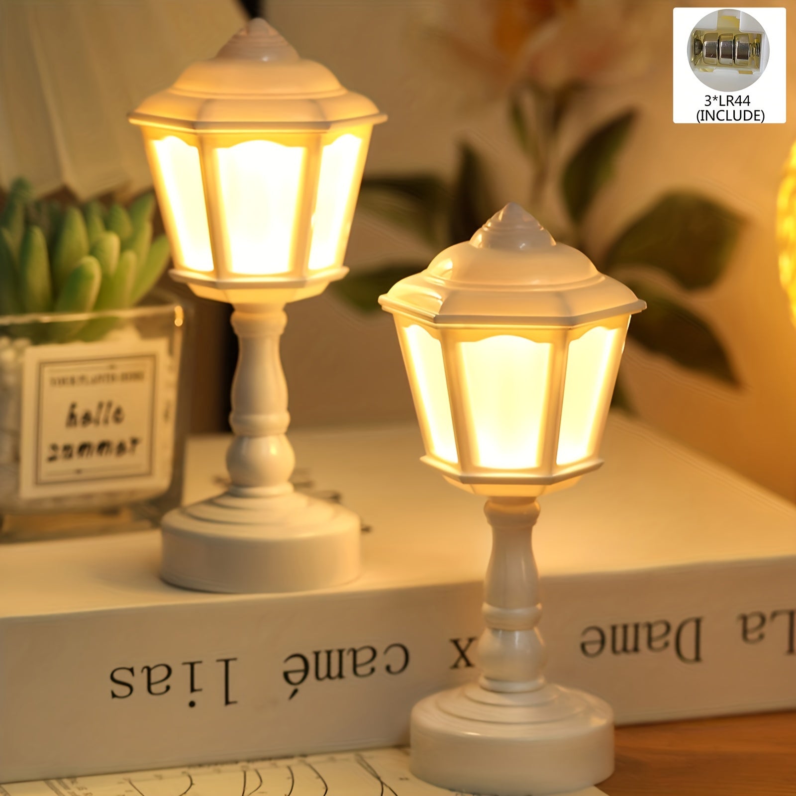 RetroGlow Lamp - Compact LED Desk Lamp for Bedrooms