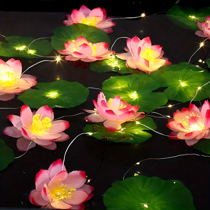 SolarLily - Solar Powered Lotus Decoration for Garden