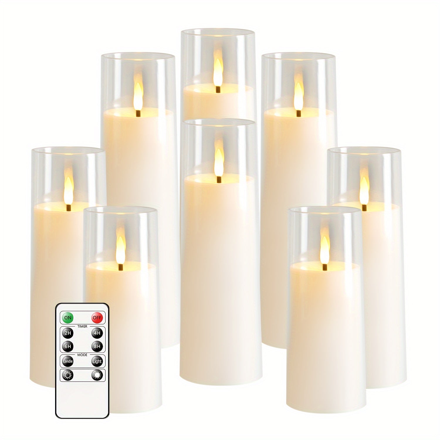 GlowCandle – Set of 5 LED Candles with Remote Control