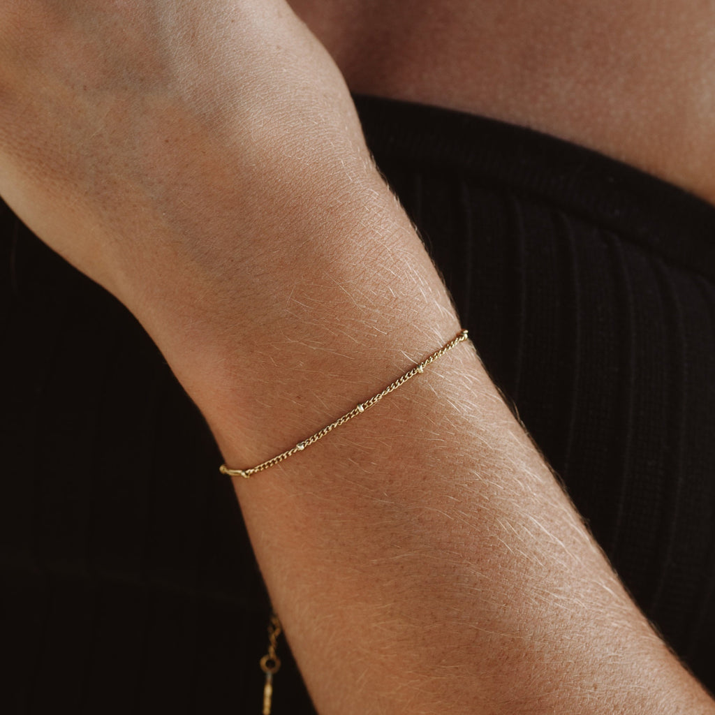 Elegant Liora Beaded Bracelet with Subtle Charm