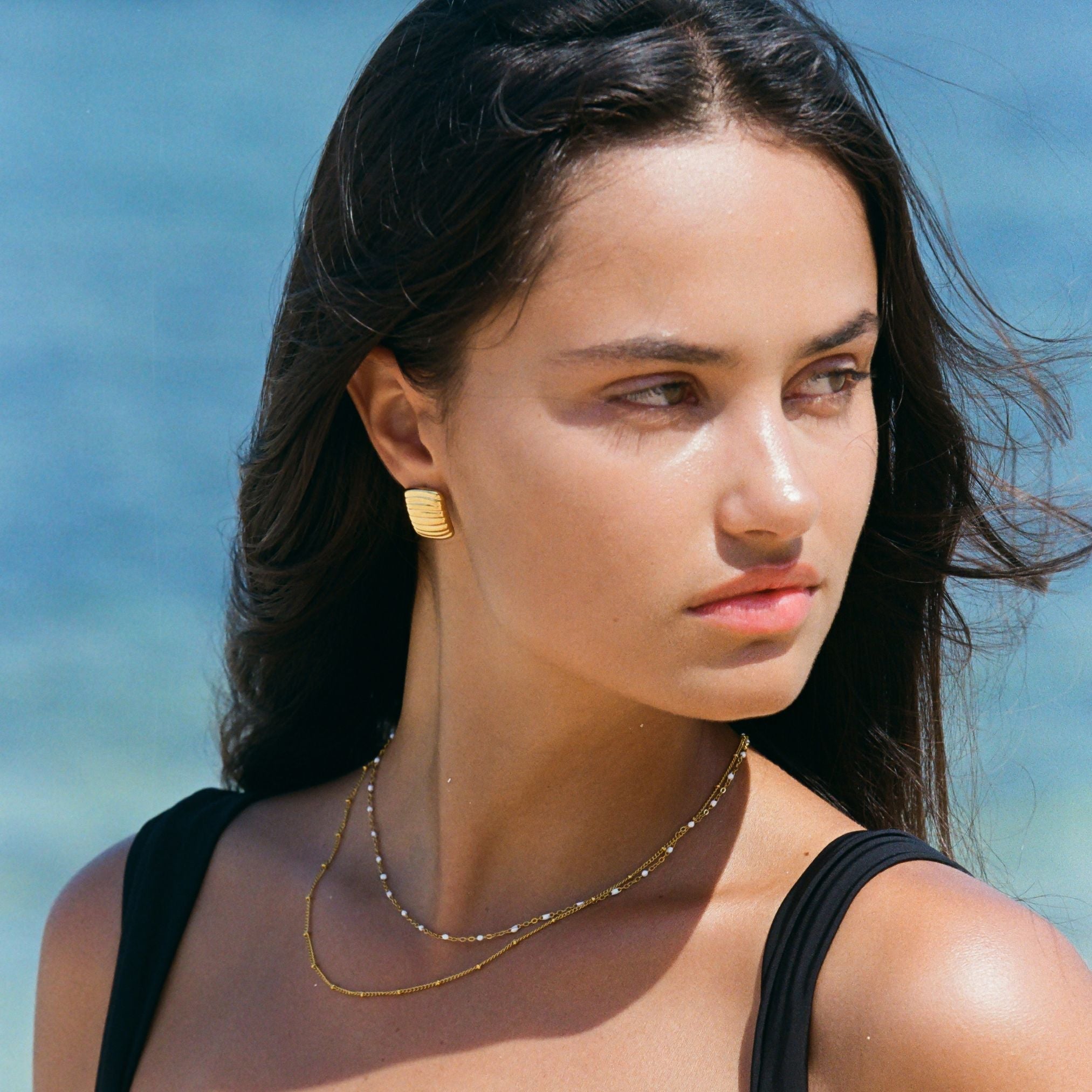 Amara Double Beaded Choker - Elegant and Unique!