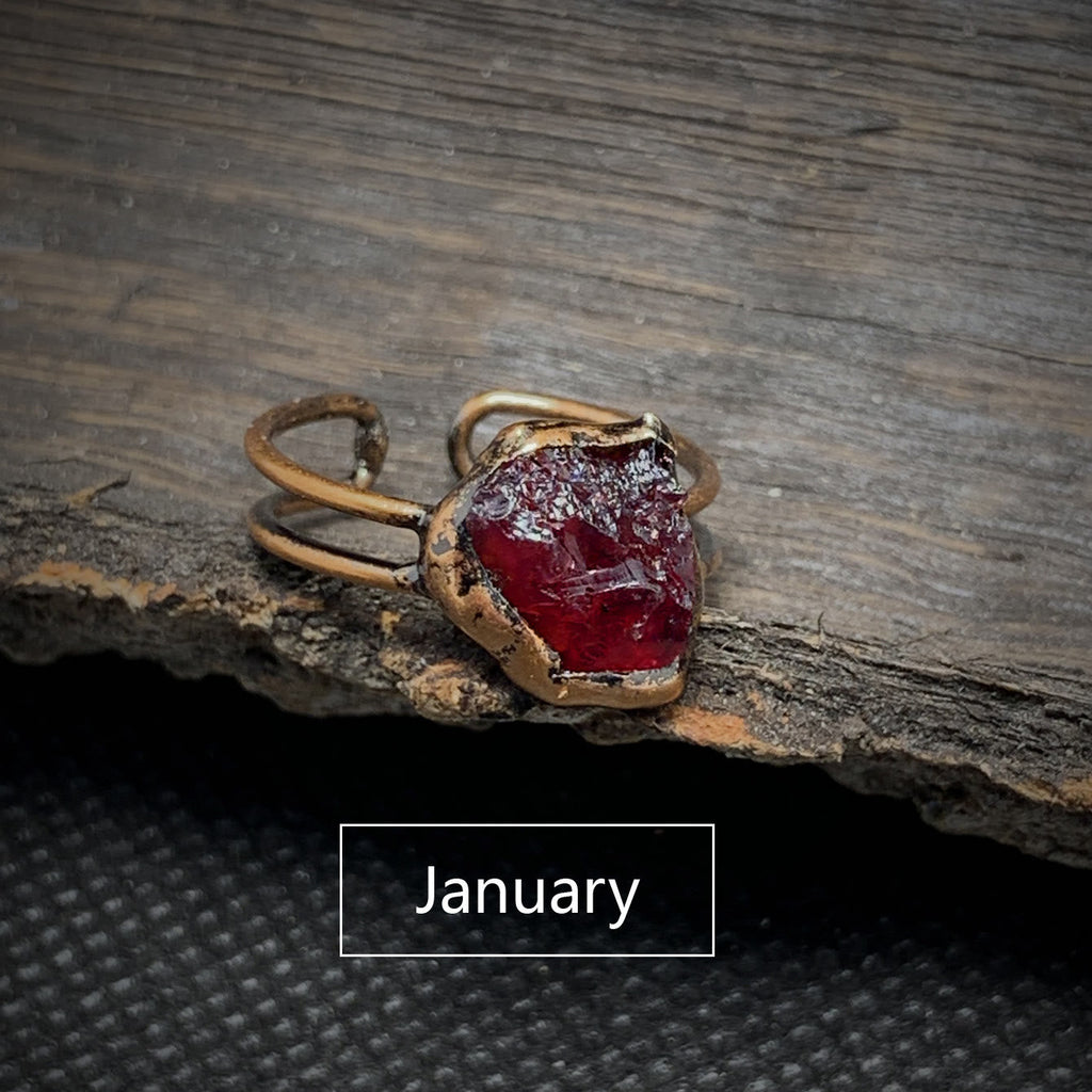 Elegant Natural Birthstones Ring - Selina