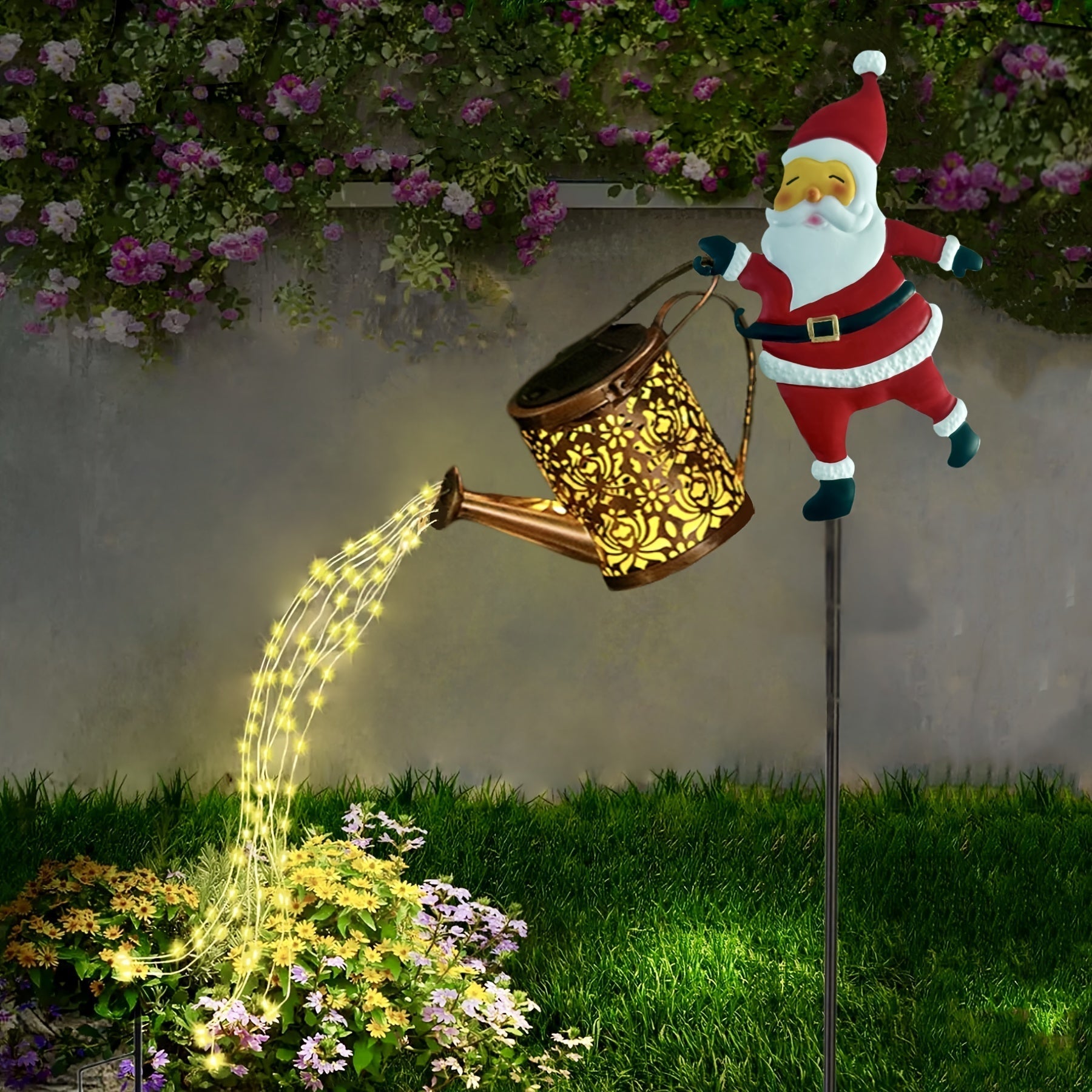 LumiFlow – Solar Powered Waterfall LED Garden Lights