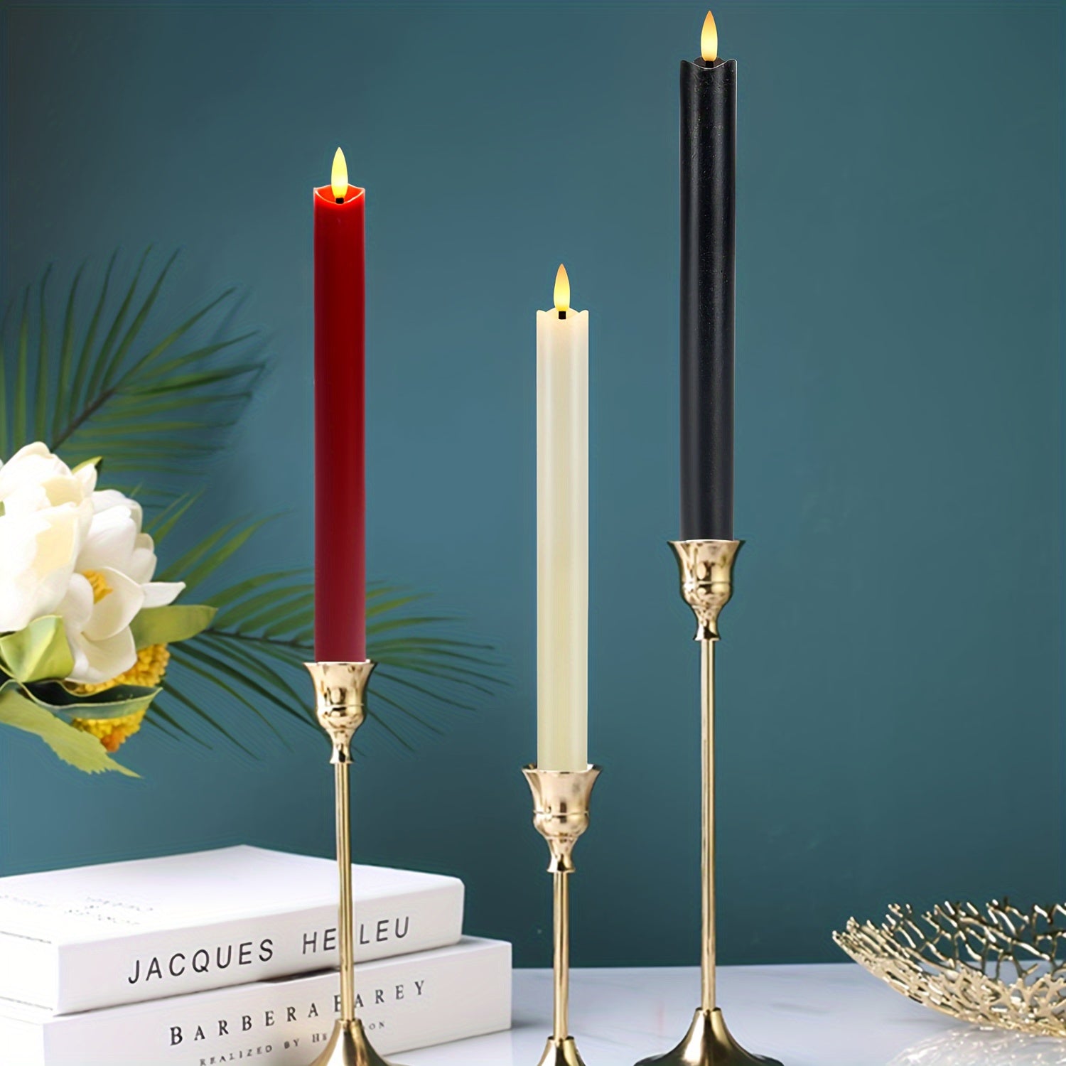 Eebuss Flameless Taper Candles – Realistic LED Effect