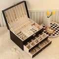 Elegance - Luxury Jewelry Organizer with High-Quality Leather