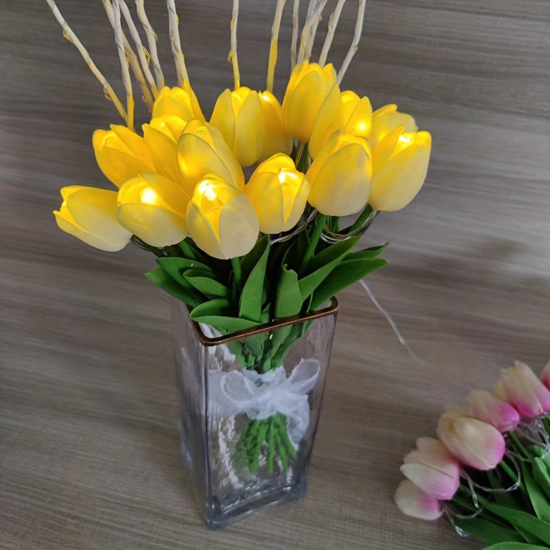 LumiBloom – 10x Tulip LED Table Lamp Bouquet