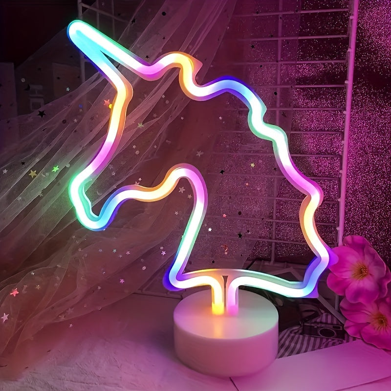 UnicornGlow Lamp - Neon Unicorn USB Table Lamp for Party Decoration