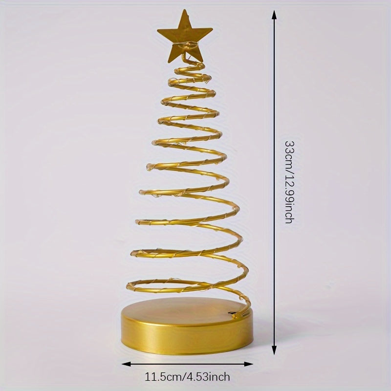 StarGlow – LED Star Tree Table Lamp in Stainless Steel