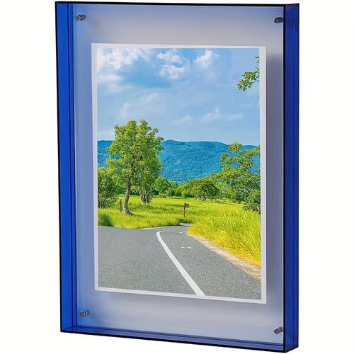 AcrylicFrame – Modern Vertical Photo Frame for Table and Wall