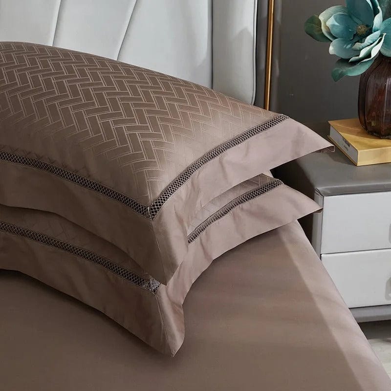 Elegance Brown – Luxury Egyptian Cotton Duvet Cover Set