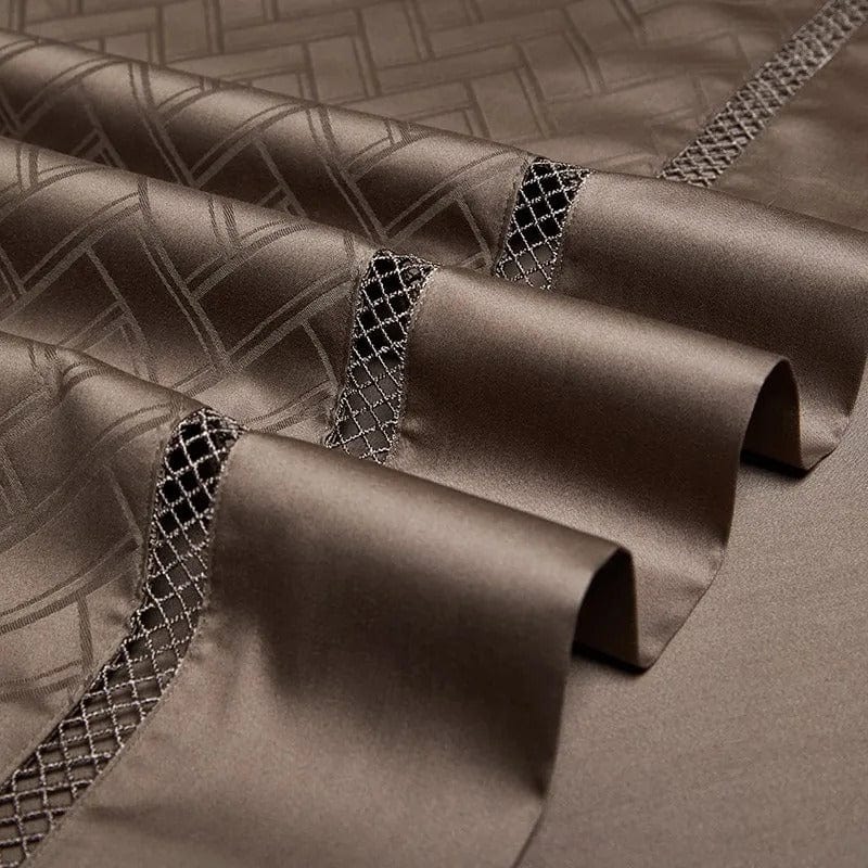 Elegance Brown – Luxury Egyptian Cotton Duvet Cover Set