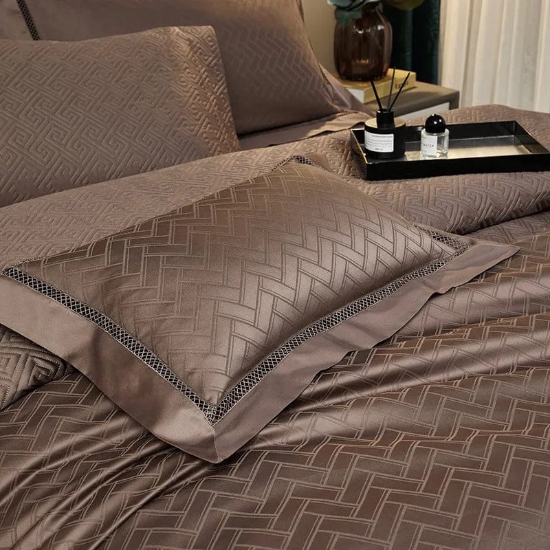 Elegance Brown – Luxury Egyptian Cotton Duvet Cover Set
