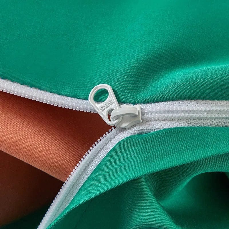 Dream Orange Green - Luxury Duvet Cover Set for a Fresh Ambiance