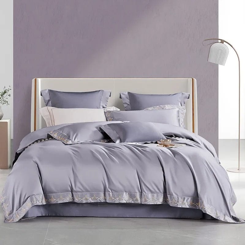 Luxxe Grey - Luxury Egyptian Cotton Duvet Cover Set