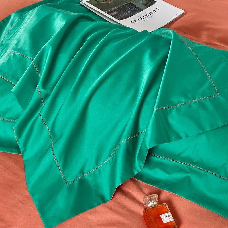 Dream Orange Green - Luxury Duvet Cover Set for a Fresh Ambiance