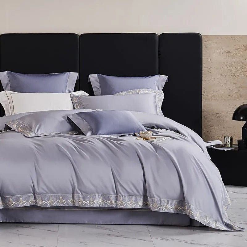 Luxxe Grey - Luxury Egyptian Cotton Duvet Cover Set