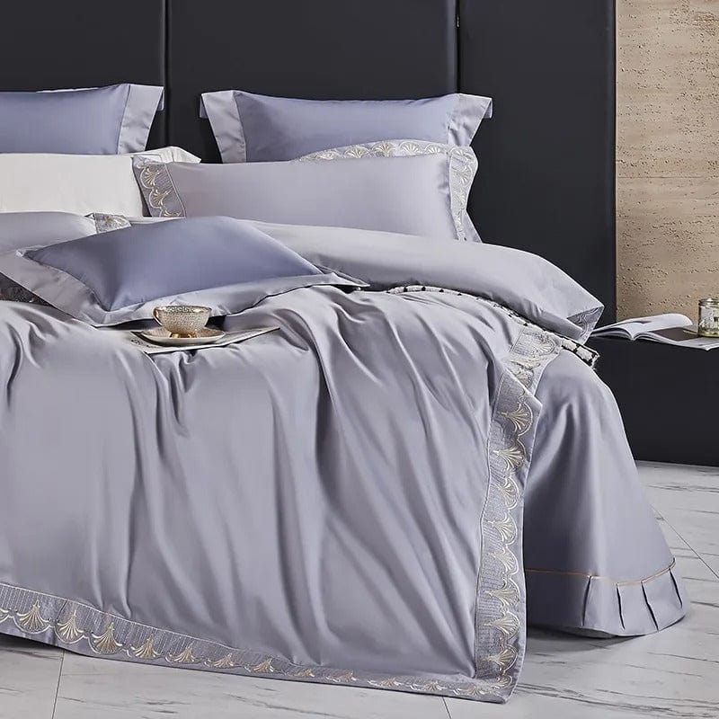 Luxxe Grey - Luxury Egyptian Cotton Duvet Cover Set