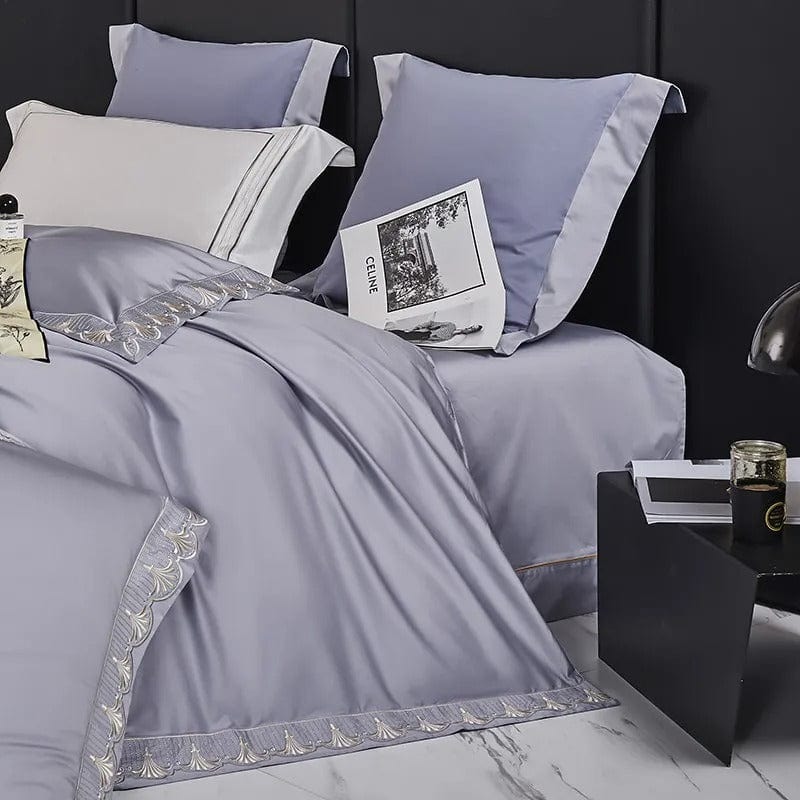 Luxxe Grey - Luxury Egyptian Cotton Duvet Cover Set