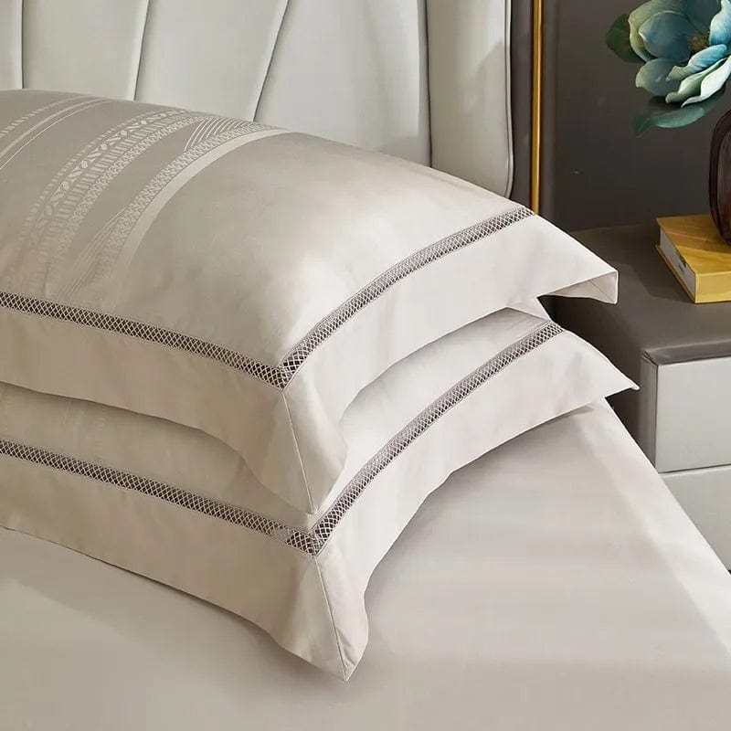 Champagne Elegance – Luxury Egyptian Cotton Duvet Cover Set