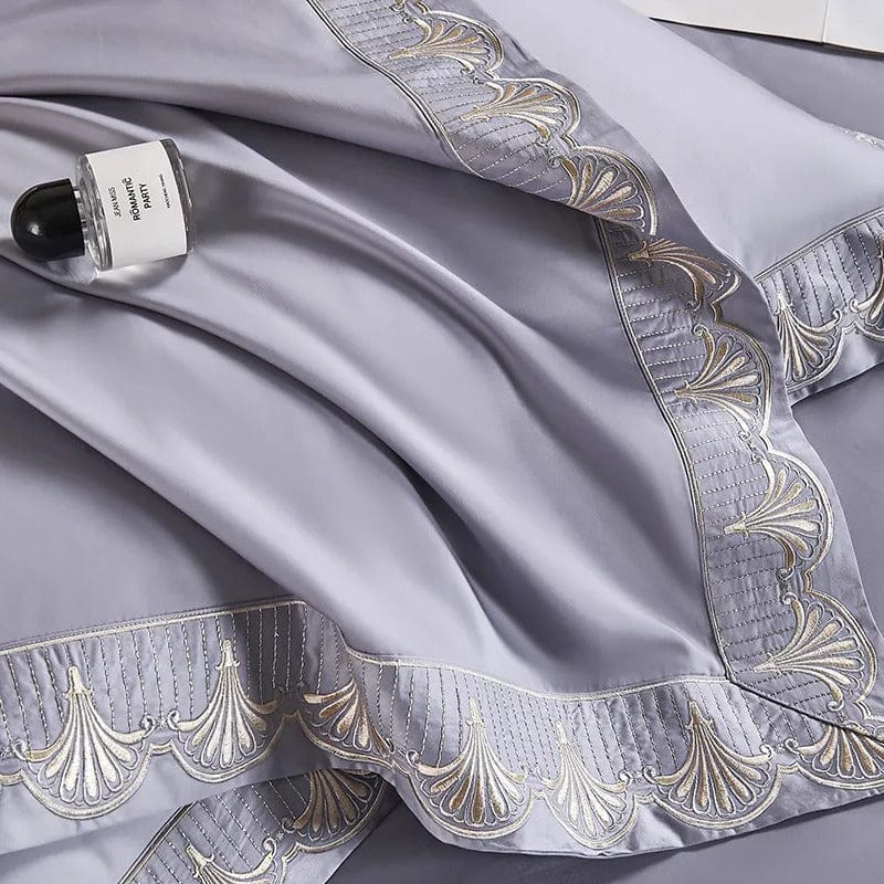 Luxxe Grey - Luxury Egyptian Cotton Duvet Cover Set