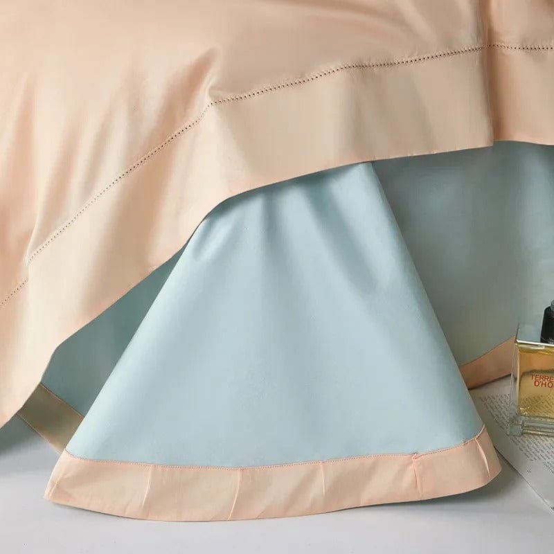Dream Peach Blue – Luxury Duvet Cover Set