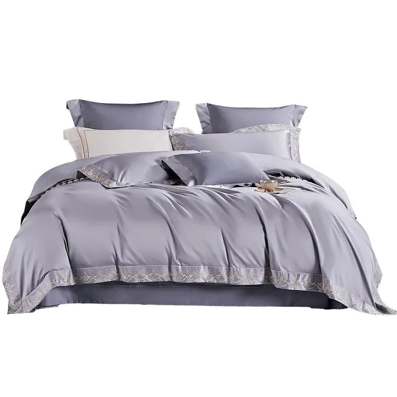 Luxxe Grey - Luxury Egyptian Cotton Duvet Cover Set