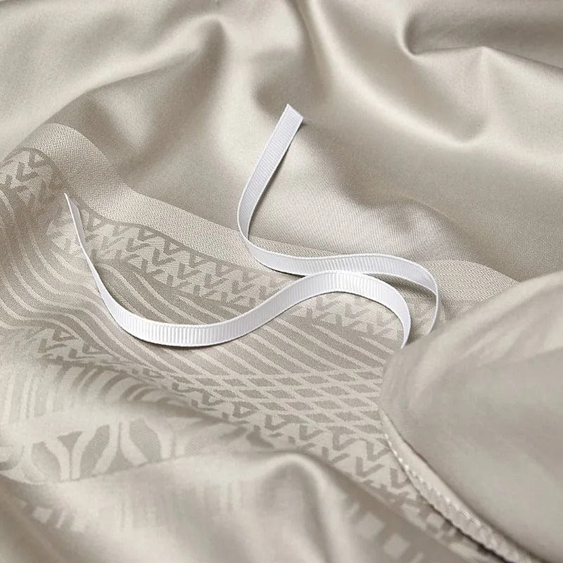 Champagne Elegance – Luxury Egyptian Cotton Duvet Cover Set