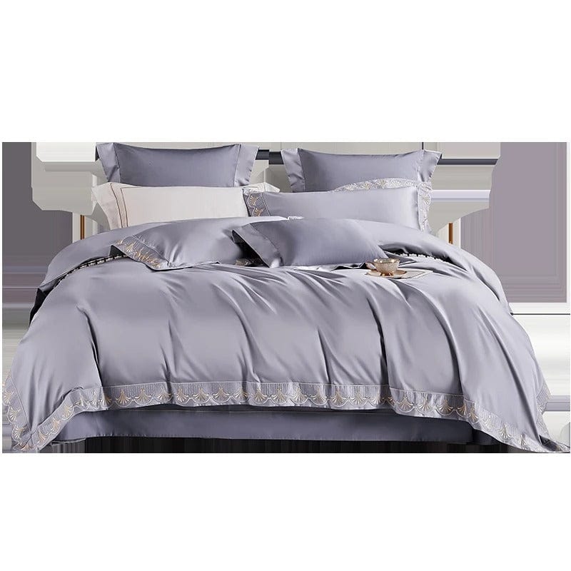 Luxxe Grey - Luxury Egyptian Cotton Duvet Cover Set