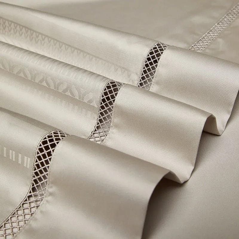 Champagne Elegance – Luxury Egyptian Cotton Duvet Cover Set
