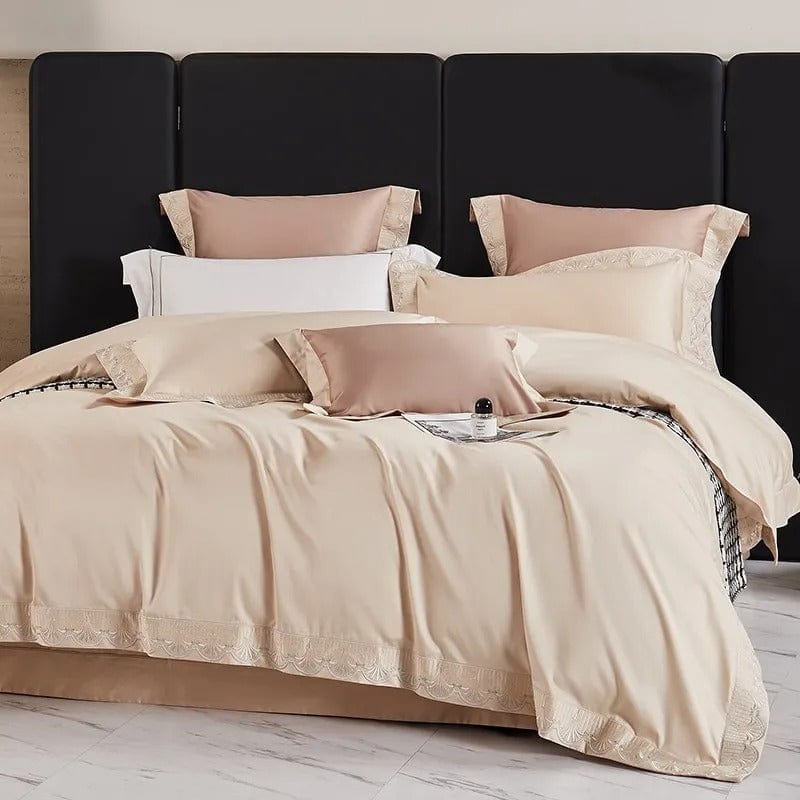 Luxxe Peach - Luxury Egyptian Cotton Duvet Cover Set