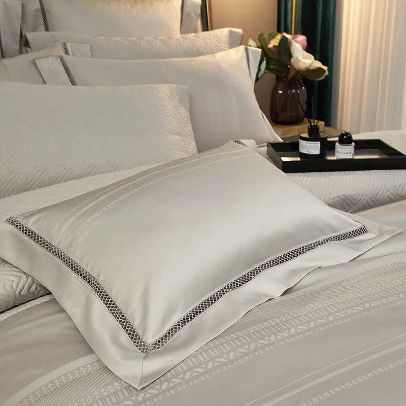 Champagne Elegance – Luxury Egyptian Cotton Duvet Cover Set