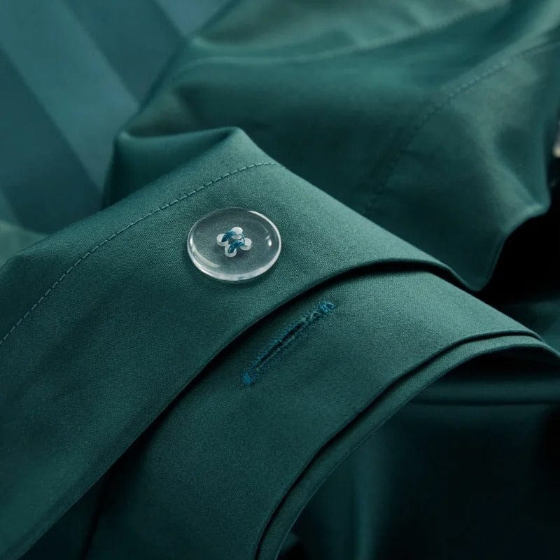 Prestige Green - Luxury Egyptian Cotton Duvet Cover Set
