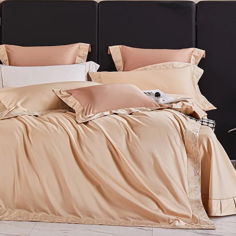 Luxxe Peach - Luxury Egyptian Cotton Duvet Cover Set