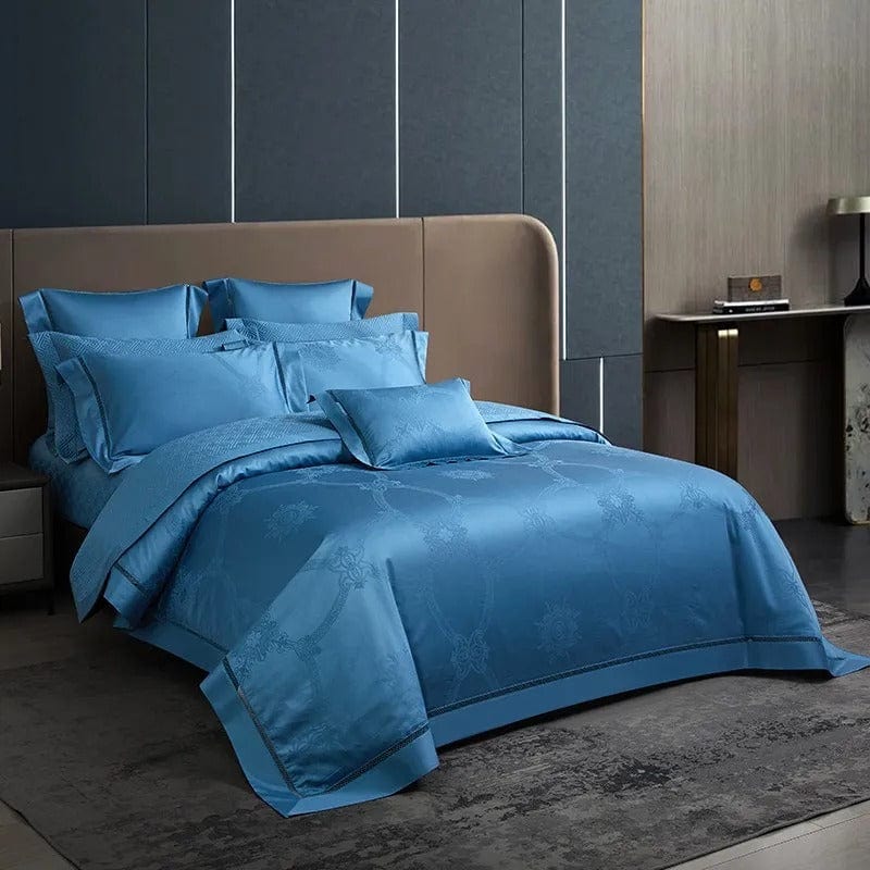 Elegance Blue - Luxury Egyptian Cotton Duvet Cover