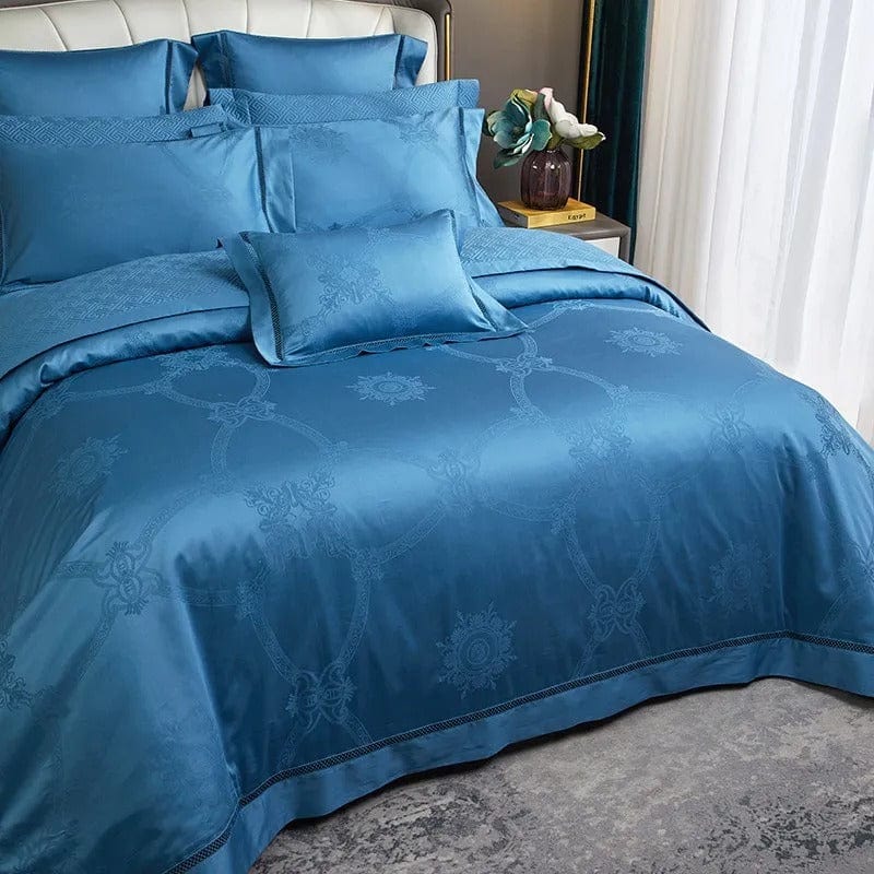 Elegance Blue - Luxury Egyptian Cotton Duvet Cover
