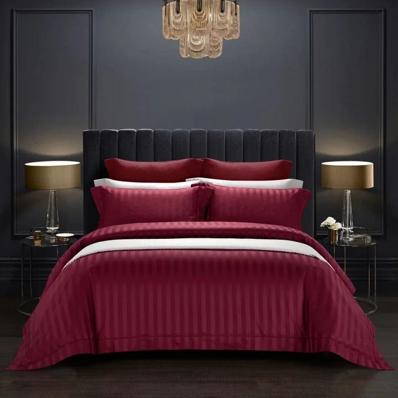 Prestige Wine – Luxury Egyptian Cotton Duvet Cover Set