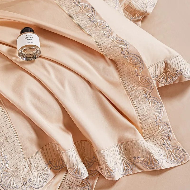 Luxxe Peach - Luxury Egyptian Cotton Duvet Cover Set
