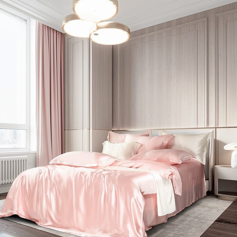 SilkDream – Luxury Pink Mulberry Silk Bedding Set