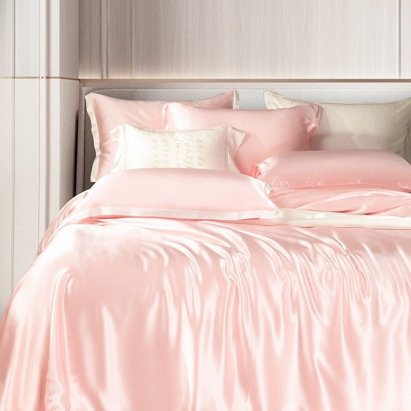 SilkDream – Luxury Pink Mulberry Silk Bedding Set