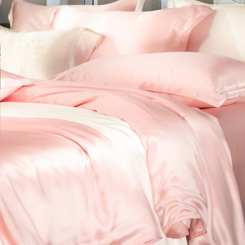 SilkDream – Luxury Pink Mulberry Silk Bedding Set