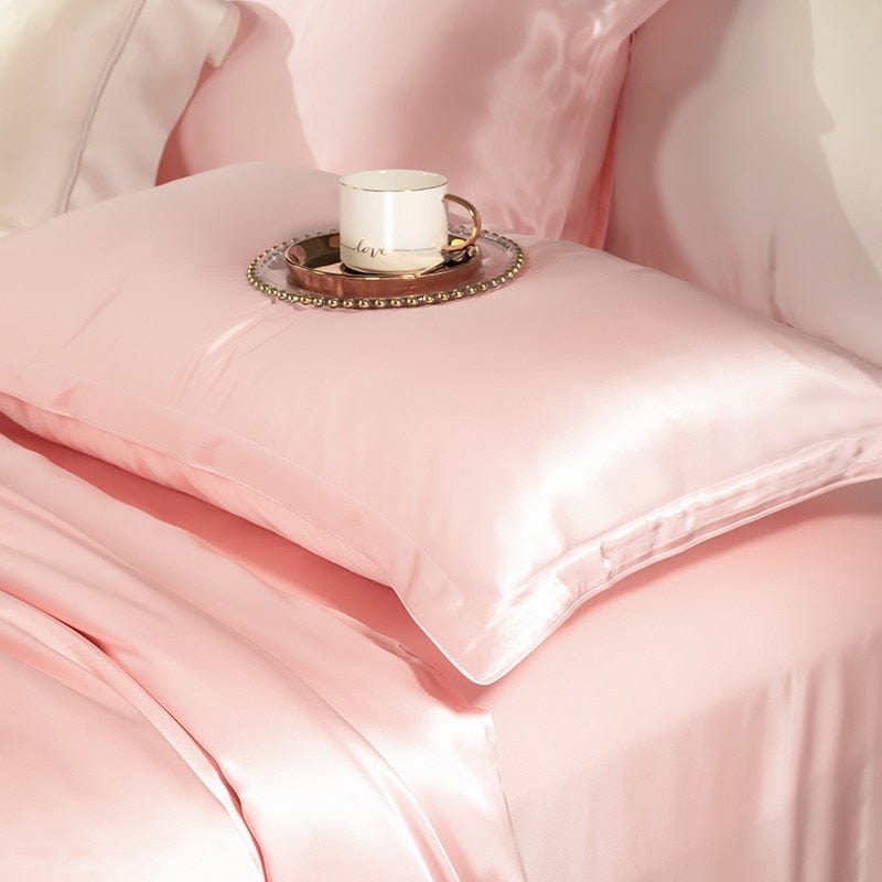 SilkDream – Luxury Pink Mulberry Silk Bedding Set