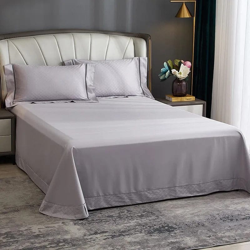 Elegance Silver – Luxury Egyptian Cotton Duvet Cover Set
