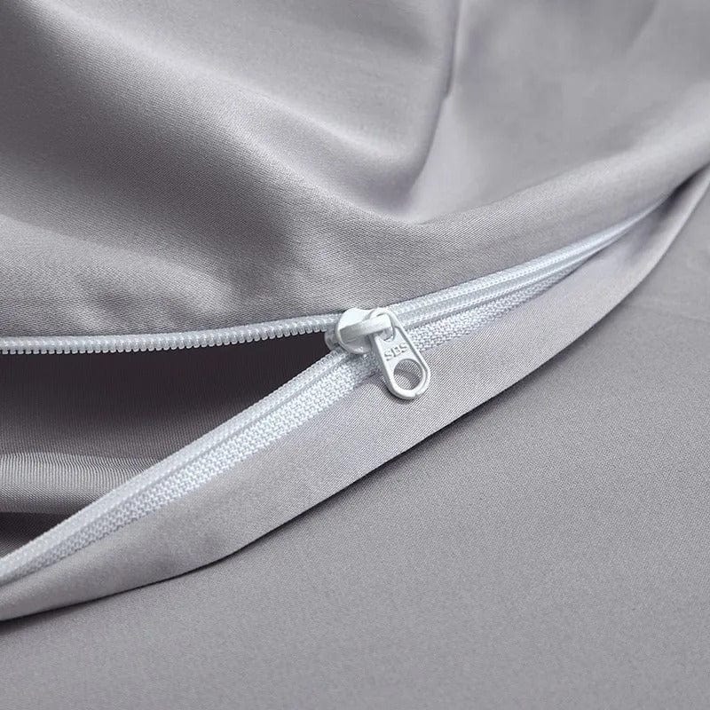 Elegance Silver – Luxury Egyptian Cotton Duvet Cover Set