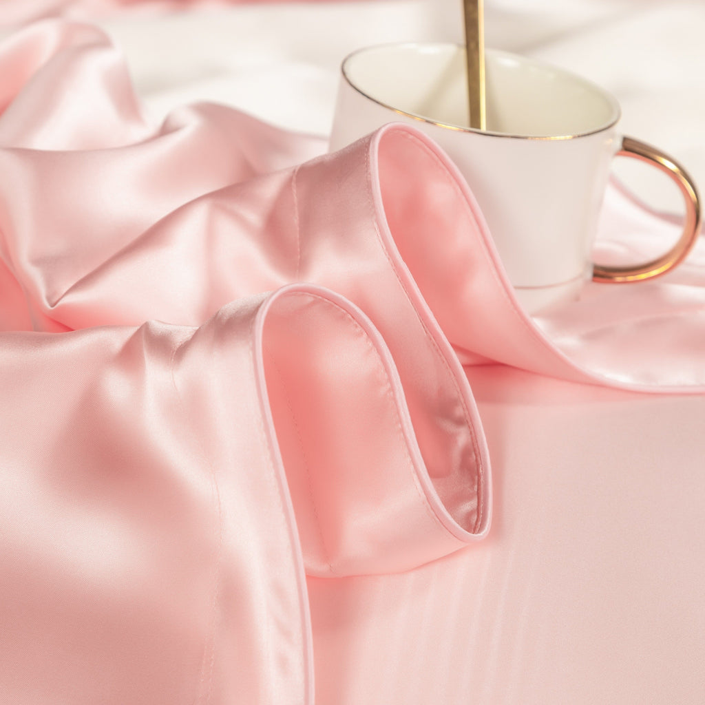 SilkDream – Luxury Pink Mulberry Silk Bedding Set