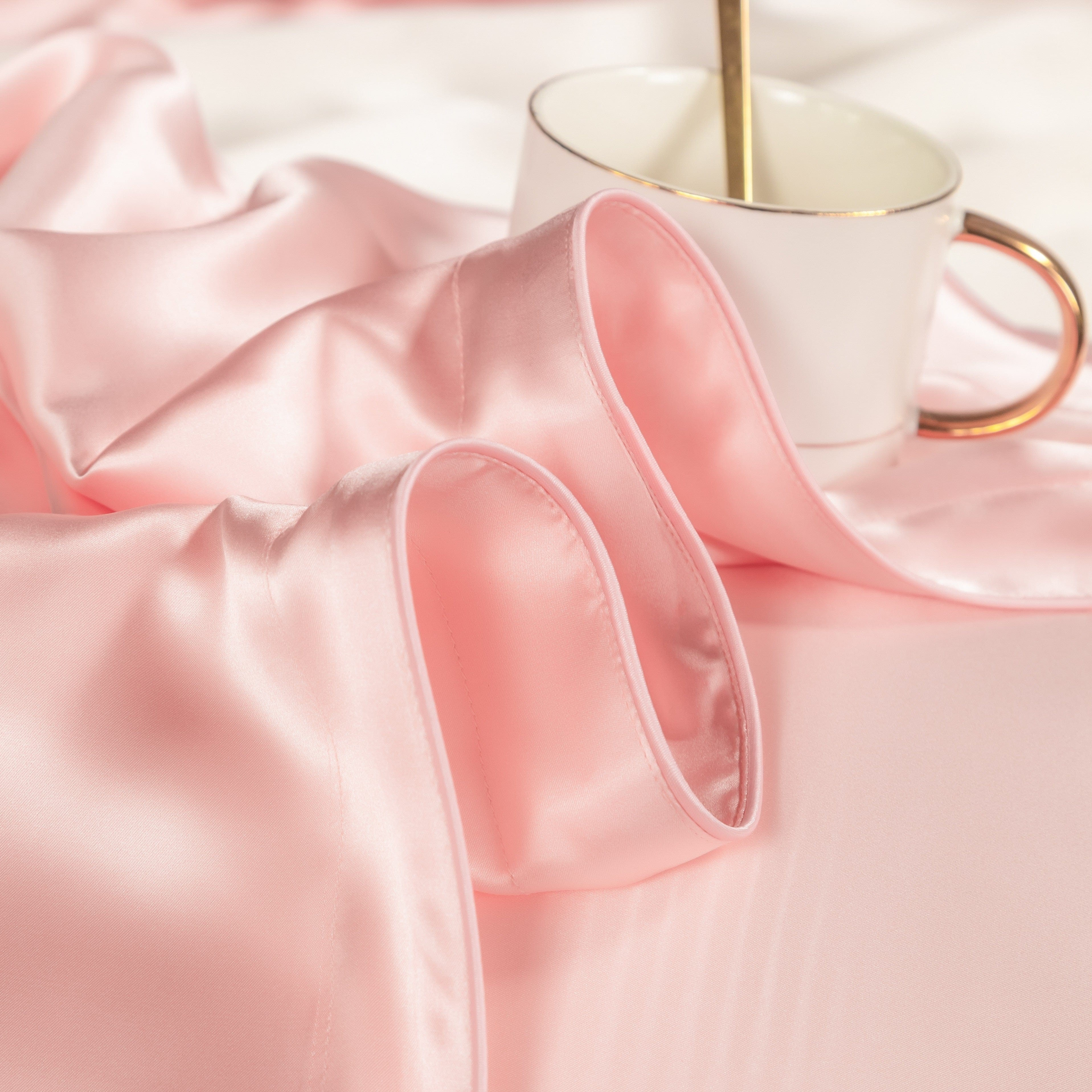 SilkDream – Luxury Pink Mulberry Silk Bedding Set