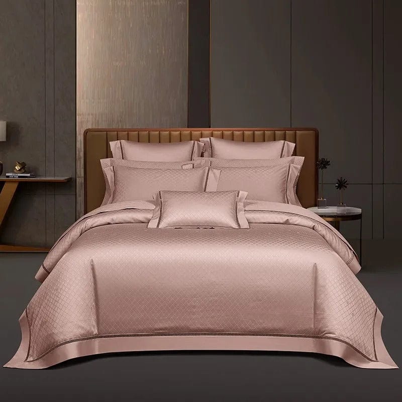 Elegance Blush - Luxury Egyptian Cotton Duvet Cover Set