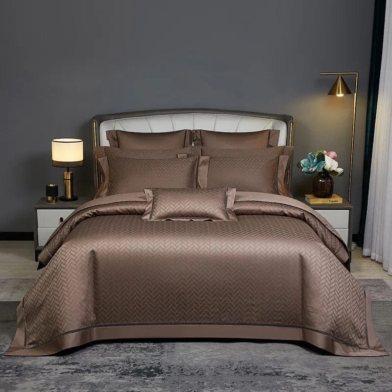 Elegance Brown – Luxury Egyptian Cotton Duvet Cover Set