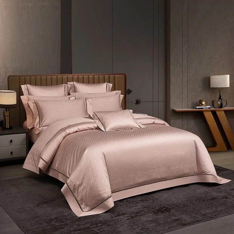 Elegance Blush - Luxury Egyptian Cotton Duvet Cover Set
