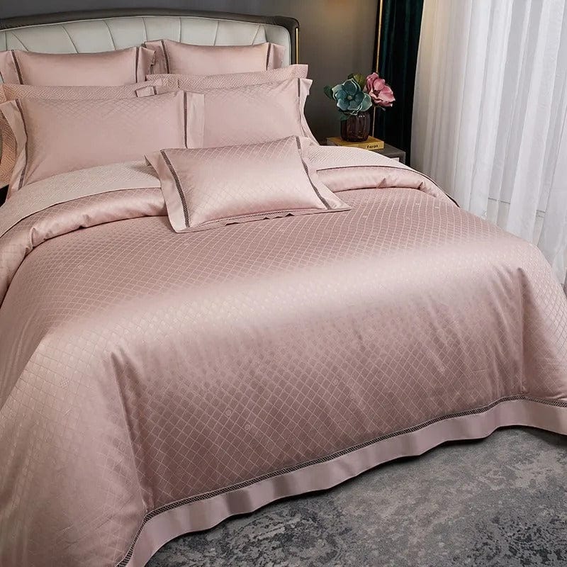 Elegance Blush - Luxury Egyptian Cotton Duvet Cover Set
